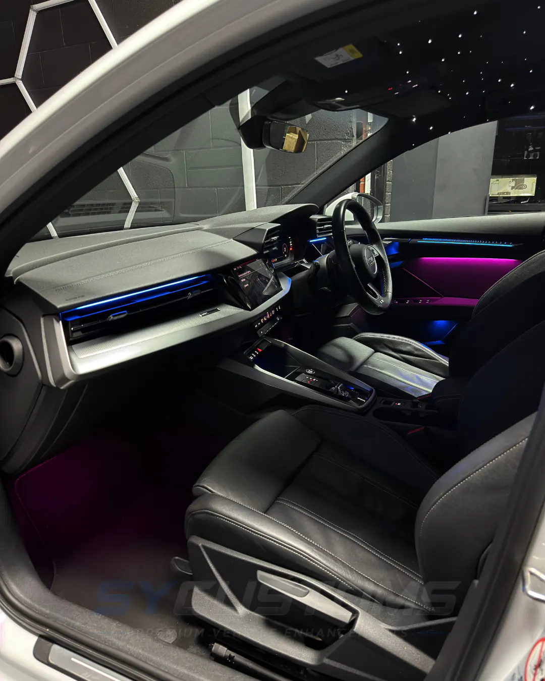 Audi A3 8Y OEM Ambient Lighting, Starlights installation